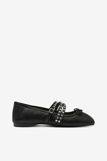 Mango Ballerinasko Shoes Stud Svart Mango Ballerinasko Shoes Stud Svart