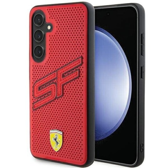 Ferrari Mobildeksel for Samsung Galaxy S24+ Rød Big SF Perforert