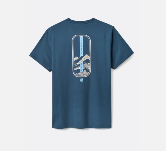 RAB Strance Strata Tee Herre Tempest Blue L