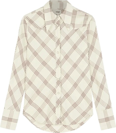 Wrangler Drama Collar Shirt Cream XS x 00