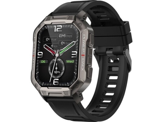 Kumi Smartwatch U3 Pro 1,83 Tommer 400 Mah Svart