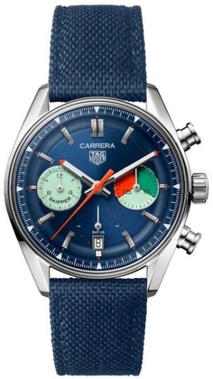 TAG Heuer Herreklokke CBS2213.FN6002 Carrera Skipper Blå/Tekstil