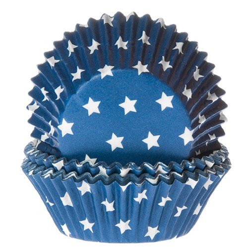 Muffinsformer Stjerner Blå Pk/50 