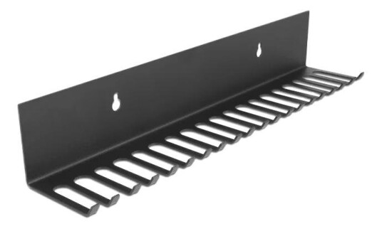 DeLOCK Kabelholder 318 x 65 mm for veggmontering svart