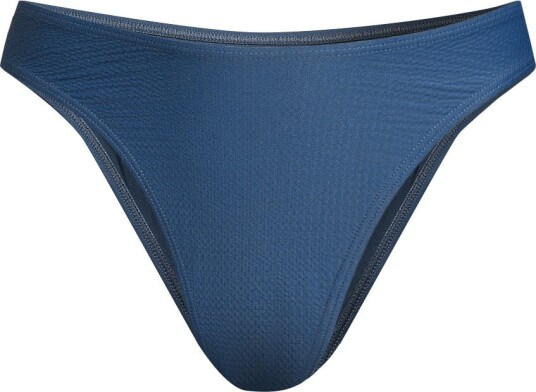 Casall Women"s Waffle High Leg Bikini Bottom Deep Ocean 40