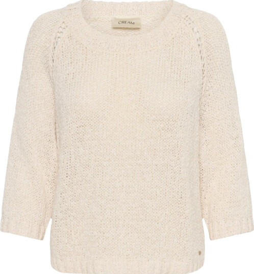 Cream Dame Strikkevarer Beige L,