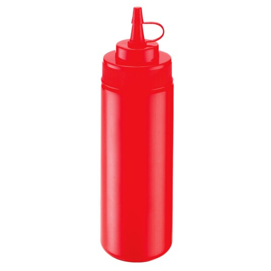 PULSIVA Dressingflaske; 0.35 l 6x20 cm (ØxH); Rød; 4 Stykk / Forpakning