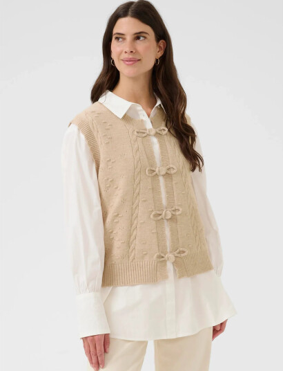 Cream Crsamira Vest Cream XL/XXL Cream Crsamira Vest Cream XL/XXL