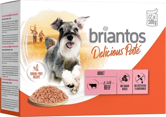 Briantos Våtfôr Delicious Paté Storfe 48 X 100 G