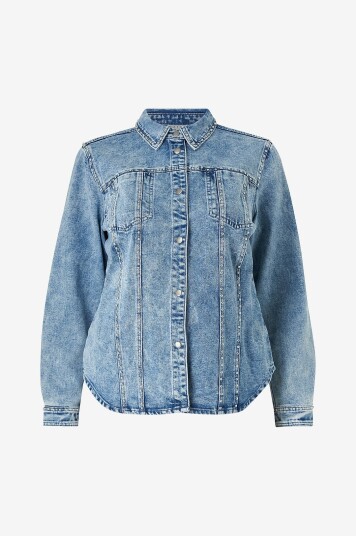 KAFFE Curve   Denim jakke kcDarina Denim Jacket   Blå