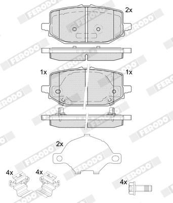Bremseklosser FERODO FDB5634 Bremseklosser FERODO FDB5634