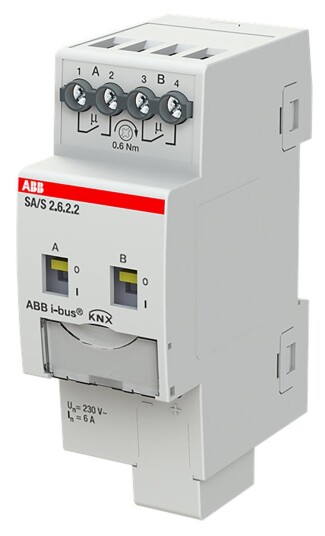 ABB 2CDG110253R0011 Bryteraktuator KNX 230V 6 A Maks. antall omkoblingskontakter: 2 Elfordeling & strømforsyning