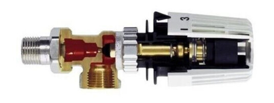 IMI Hydronic TA RTL Returventil 1/2" Vinklet med Temperaturbegrenser