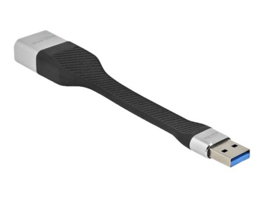Delock - Nettverksadapter - Usb 3.2 Gen 1 - Gigabit Ethernet - Svart Sølv