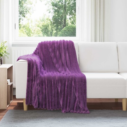 vidaXL Kastepledd 6 pcs Lilla 150 x 130 cm Fleece