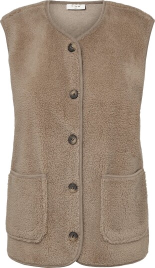 FREE/QUENT Fqteddy Waistcoat   DESERT TAUPE   M