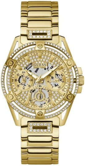 Guess Dameklokke GW0464L2 Queen Gull/Gulltonet stål Ø40 mm