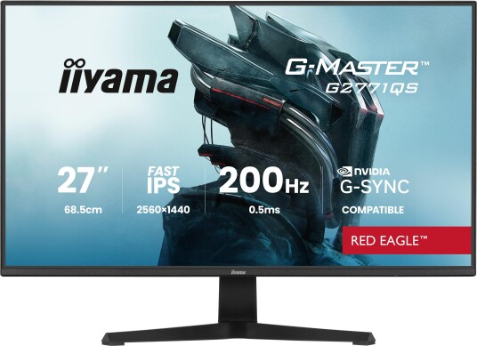 Iiyama G-Master Red Eagle 27" QHD Gaming Skjerm 200Hz IPS Svart Iiyama G-Master Red Eagle 27" QHD Gaming Skjerm 200Hz IPS Svart