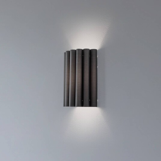 Vegglampe Aria Duolla dimbar Sort Stue / spisestue Tekstil / stoff / silke