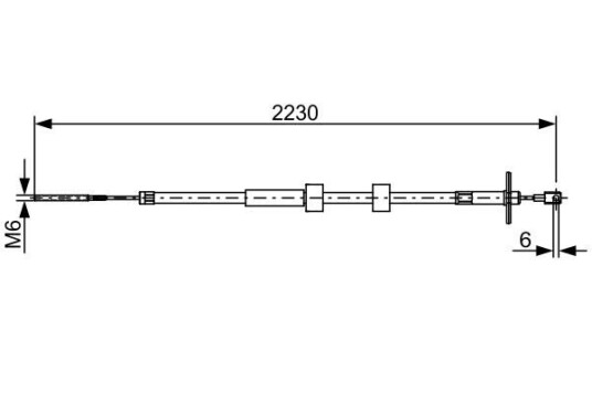 Bremsewire BOSCH 1 987 482 500