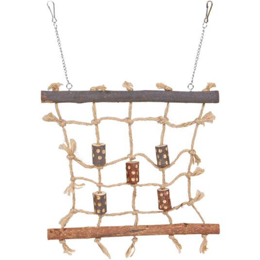 Natural Living Klatrevegg Med Tau Brun 27 X 24 cm