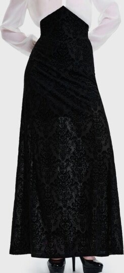 Killstar   Goth Langt skjørt   DAEMON'S CURSE MAXI SKIRT   XS til 4XL   Damer   svart