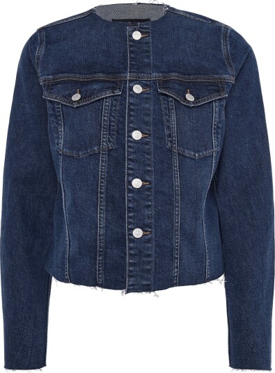 7 For All Mankind Vicky Jacket Indiglow Blue XL