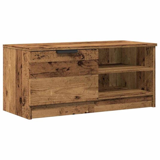 TV benker 2 stk gammelt tre 80x35x36,5 cm konstruert tre TV benker 2 stk gammelt tre 80x35x36,5 cm konstruert tre
