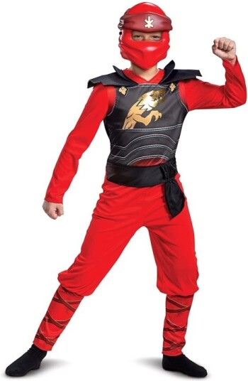LEGO Ninjago Kai kostym, storlek S, 109-126 cm LEGO Ninjago Kai kostym, storlek S, 109-126 cm