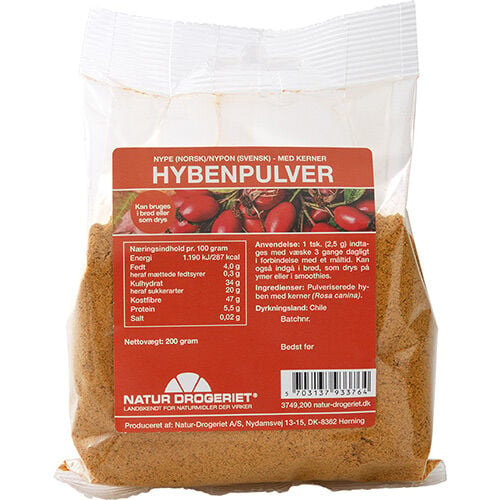 Natur Drogeriet Natur-Drogeriet Nype Pulver Fint M. Frø 200g