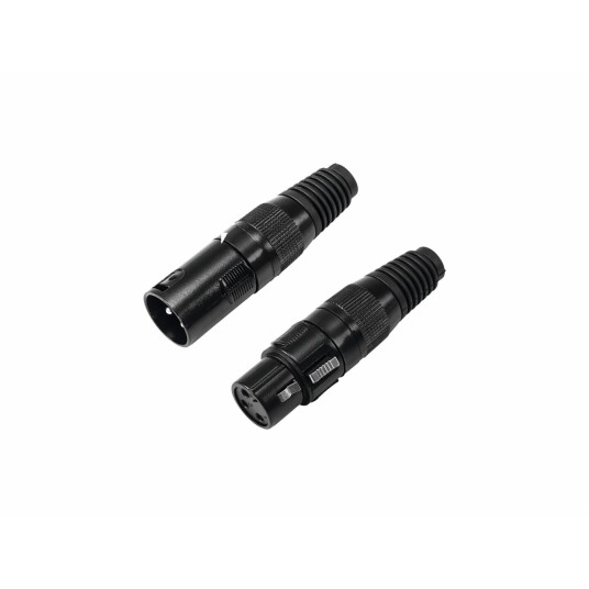 Omnitronic Xlr Socket/plug Set 3pin Svart Housing 5x Omnitronic Xlr Socket/plug Set 3pin Svart Housing 5x