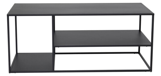 Staal hjørnebord med hylle 120x50 cm svart. Staal hjørnebord med hylle 120x50 cm svart.