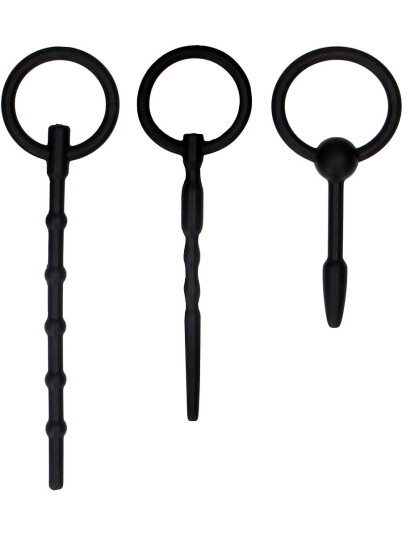 Shots Toys - Ouch! Ouch!: Silicone Plug Set, Urethral Sounding