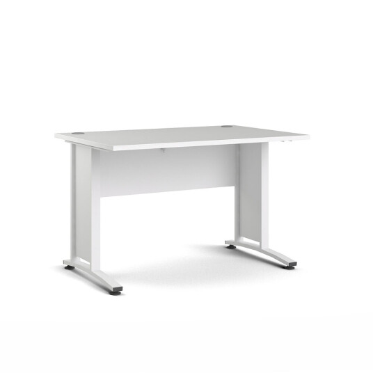 Prisme skrivebord bredde 120 cm, hvit