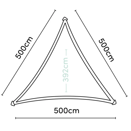 Platinum Sun & Shade Coolfit solseil trekantet 500x500cm svart Platinum Sun & Shade Coolfit solseil trekantet 500x500cm svart