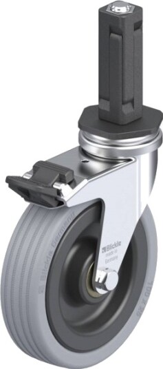 Blickle 856336 Lra-Vpa 100K-Fi-Ev02 Styrehjul Med Brems, Hjuldiameter 100 Mm, Bæreevne Maks. 70 Kg, 1 Stk