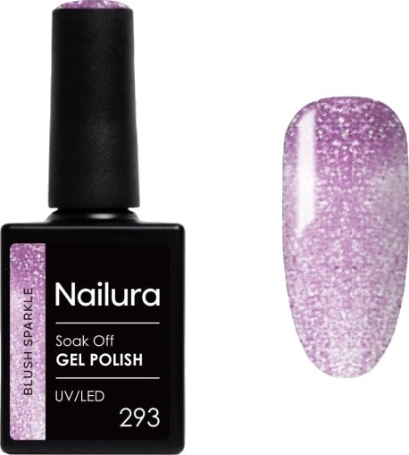 Nailura Gelpolish 293 Blush Sparkle – Myk lys rosa med et snev av lilla – 10 ml Nailura Gelpolish 293 Blush Sparkle – Myk lys rosa med et snev av lilla – 10 ml