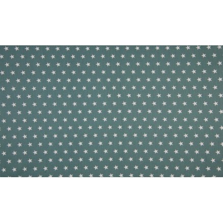Diverse Minimals Bomullspoplin Stoff Print 123 Star Dusty Green 145cm 50 cm