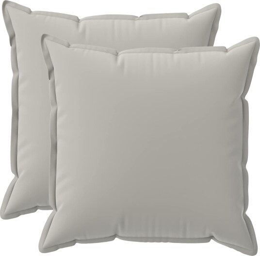 vidaXL Putetrekk 2 stk. HOUTEN Grå 60 x 60 cm Polyester