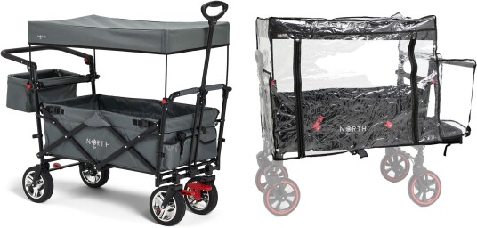 North 13.5 Porter Vogn inkl. Regntrekk, Ivy Grey