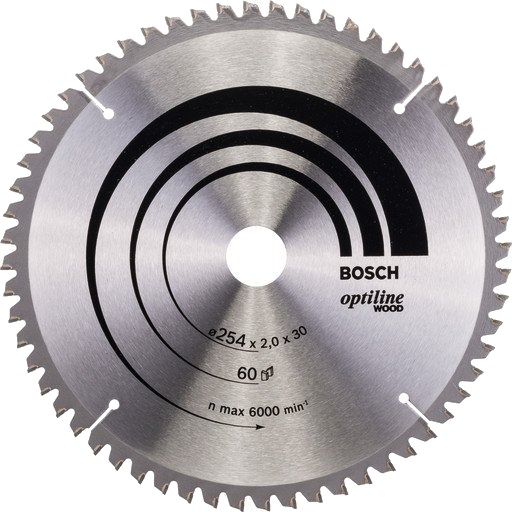 Bosch Optiline Wood Sirkelsagblad 254 mm 60 Tenner for Treverk