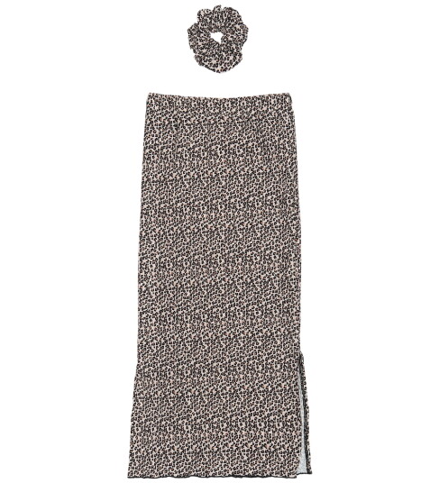 The New Feather Gray AOP TNPet Long Pleat Skjørt 7-8 år The New Feather Gray AOP TNPet Long Pleat Skjørt 7-8 år