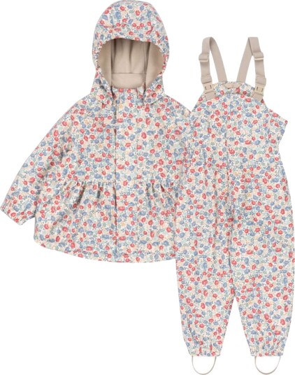 Konges Sløjd Regntøy M/u Seler m. Fleece PU Rainy Palm fre Konges Sløjd 9 10 år (134 140) Regntøy Beige Blå Rød