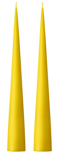 Ester & Erik kjeglelys 37 cm 2-stk. matt Lemon drop 15