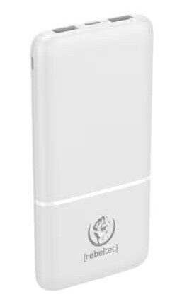 Rebeltec P10 Powerbank 10000mAh Hvit