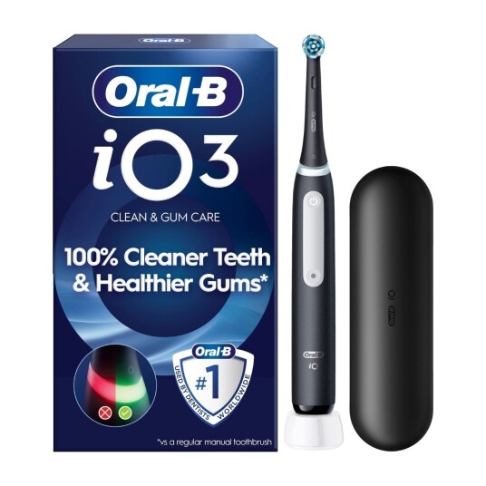 Oral-B iO Series 3 Elektrisk Tannbørste med Reiseetui - Matt Svart 8006540731536 Oral-B iO Series 3 Elektrisk Tannbørste med Reiseetui - Matt Svart 8006540731536