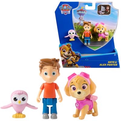 Paw Patrol Skye Figuren Lekesett med Alex og Ugle