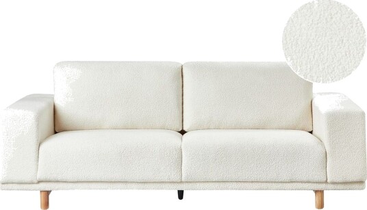 3 sitssoffa Beliani Nivala Blå White