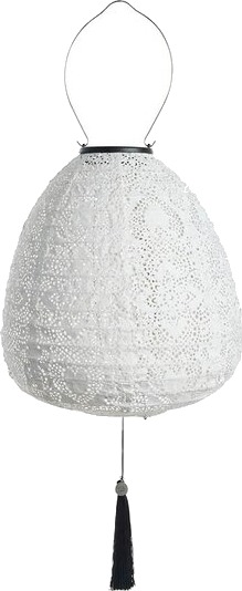 Lene Bjerre Lunaria solcellelykt 26 cm hvit Lene Bjerre Lunaria solcellelykt 26 cm hvit