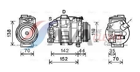 AC kompressor AVA Clever Choice BWAK423